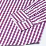 Sidex Magenta Stripes Premium Cotton Shirt - John Ellies