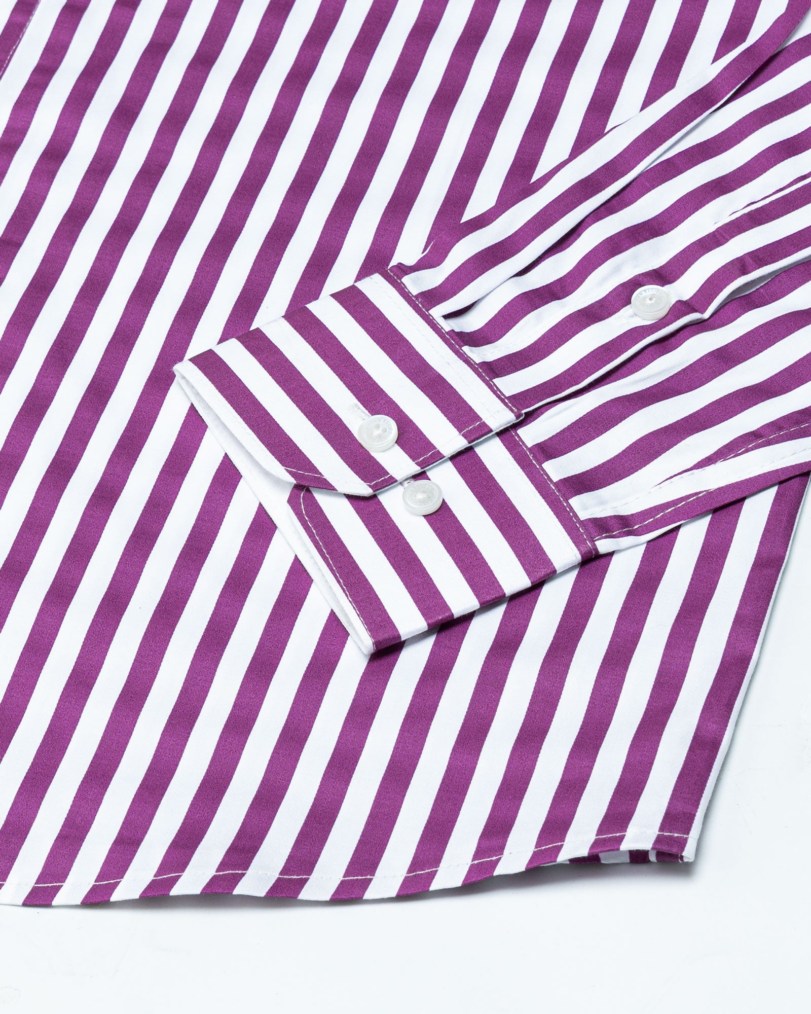 Sidex Magenta Stripes Premium Cotton Shirt - John Ellies