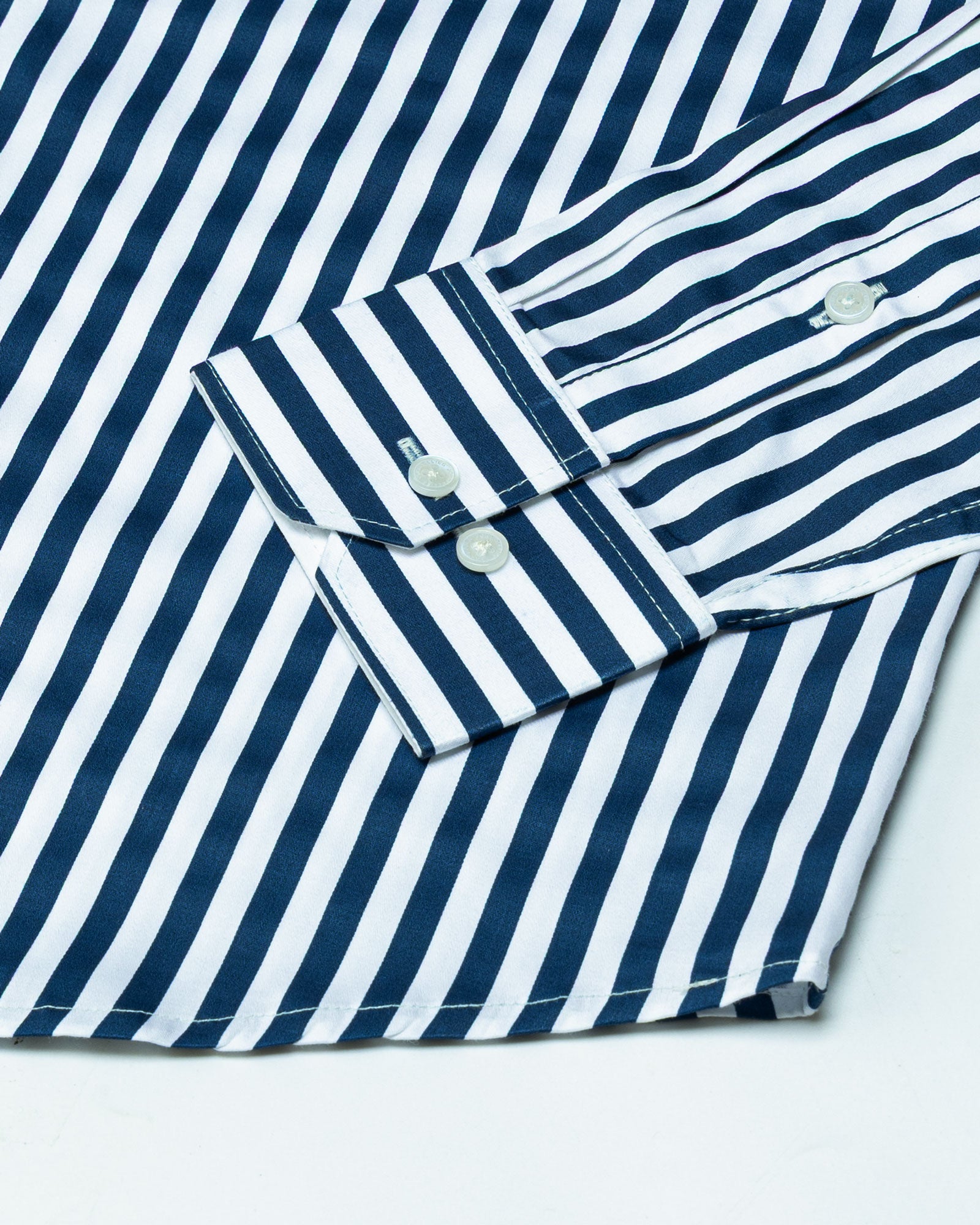Sidex Teal Stripes Premium Cotton Shirt - John Ellies