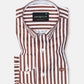 Sidex Brown Stripes Premium Cotton Shirt - John Ellies