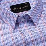 Fester Lavender Check Cotton Shirt - John Ellies