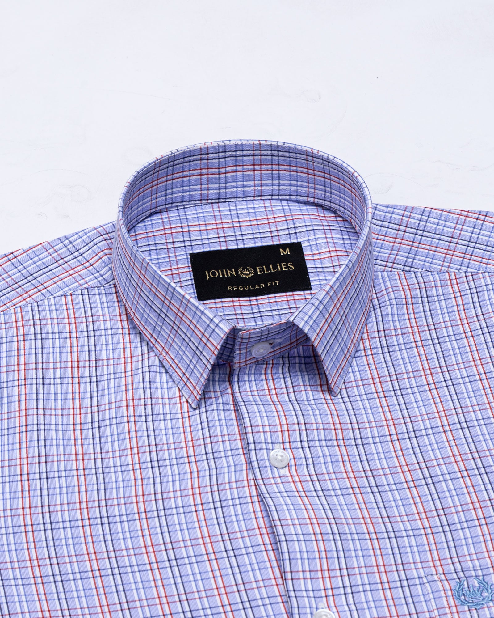 Fester Lavender Check Cotton Shirt - John Ellies