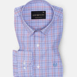 Fester Lavender Check Cotton Shirt