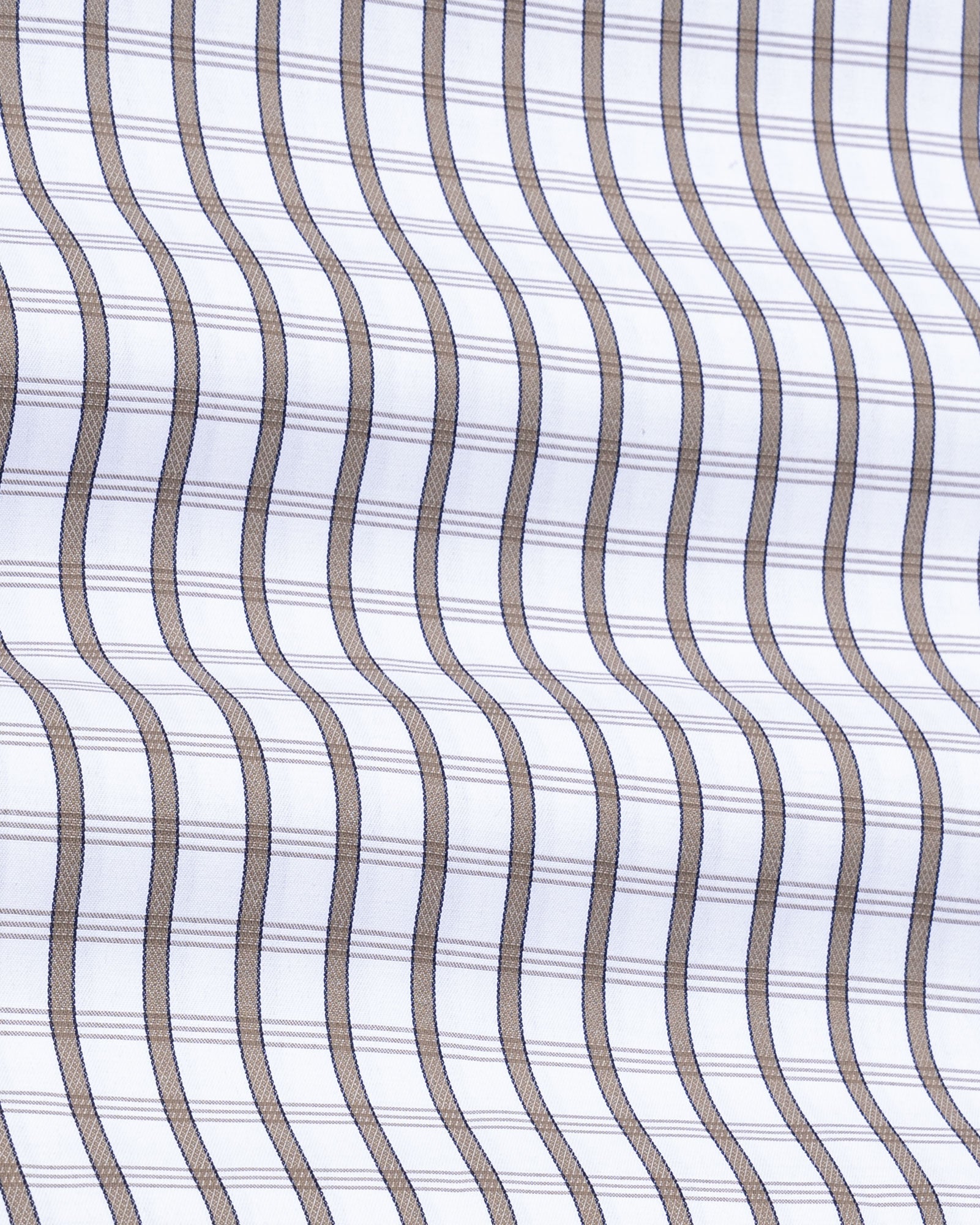 Fester Warm Brown Check Cotton Shirt - John Ellies