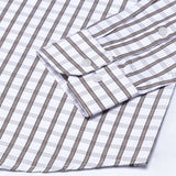 Fester Warm Brown Check Cotton Shirt - John Ellies
