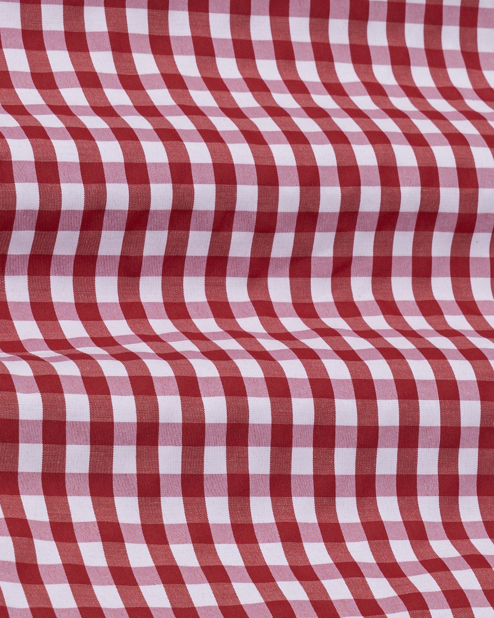 Fester Red Check Cotton Shirt - John Ellies
