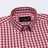 Fester Red Check Cotton Shirt - John Ellies