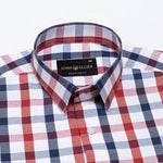 Fester Red & Blue Check Cotton Shirt - John Ellies