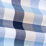 Fester Navy & Sky Check Cotton Shirt - John Ellies