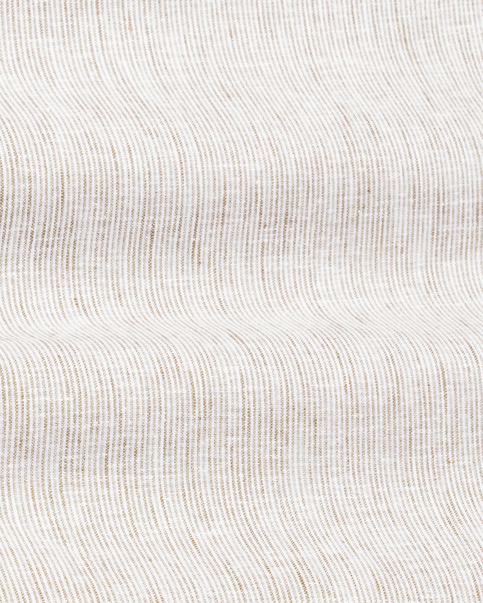 Macbeth Brown Stripe Button Down Linen Shirt - John Ellies