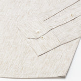 Macbeth Brown Stripe Button Down Linen Shirt - John Ellies