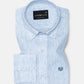 Macbeth Sky Blue Stripe Button Down Linen Shirt - John Ellies