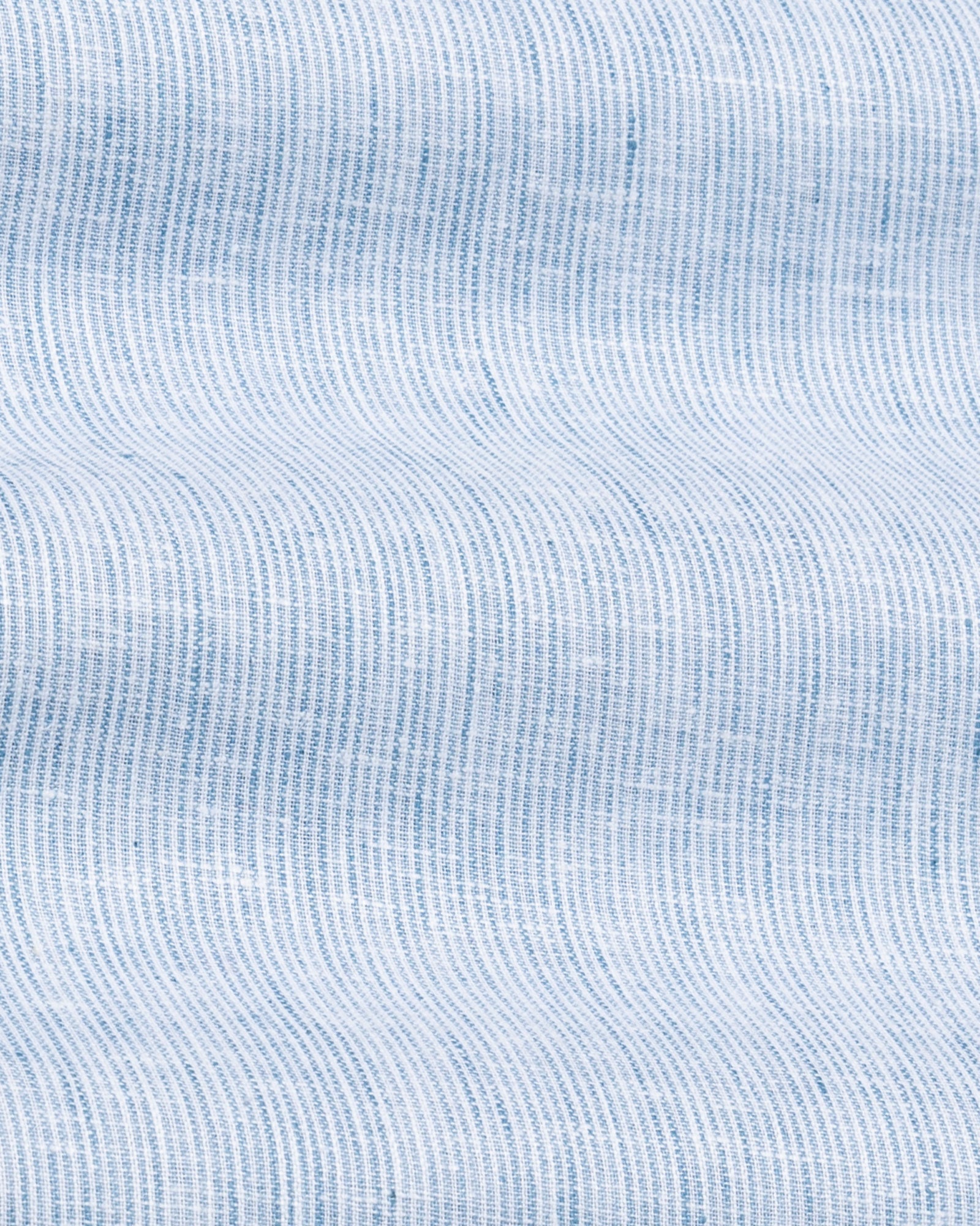 Macbeth Sky Blue Stripe Button Down Linen Shirt - John Ellies