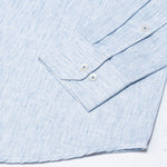Macbeth Sky Blue Stripe Button Down Linen Shirt - John Ellies