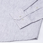 Macbeth Purple Stripe Button Down Linen Shirt - John Ellies