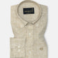 Isaac Brown Check Button Down Linen Shirt - John Ellies