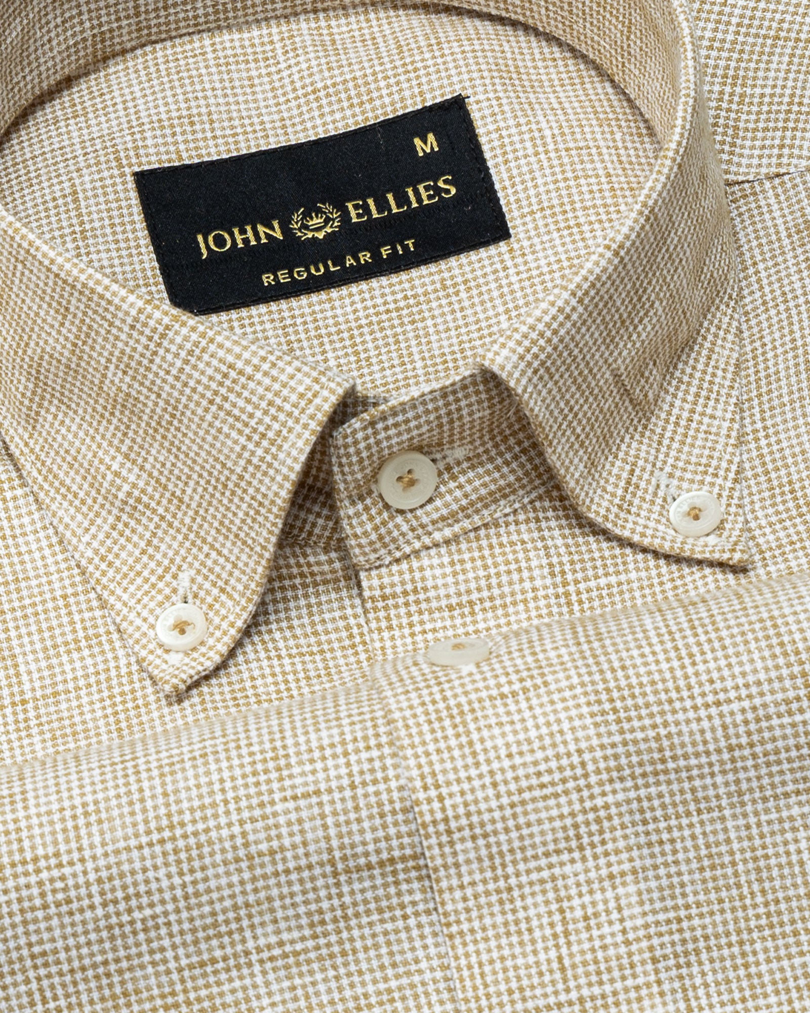 Isaac Brown Check Button Down Linen Shirt - John Ellies