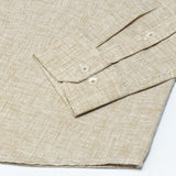 Isaac Brown Check Button Down Linen Shirt - John Ellies