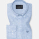 Isaac Blue Check Button Down Linen Shirt - John Ellies