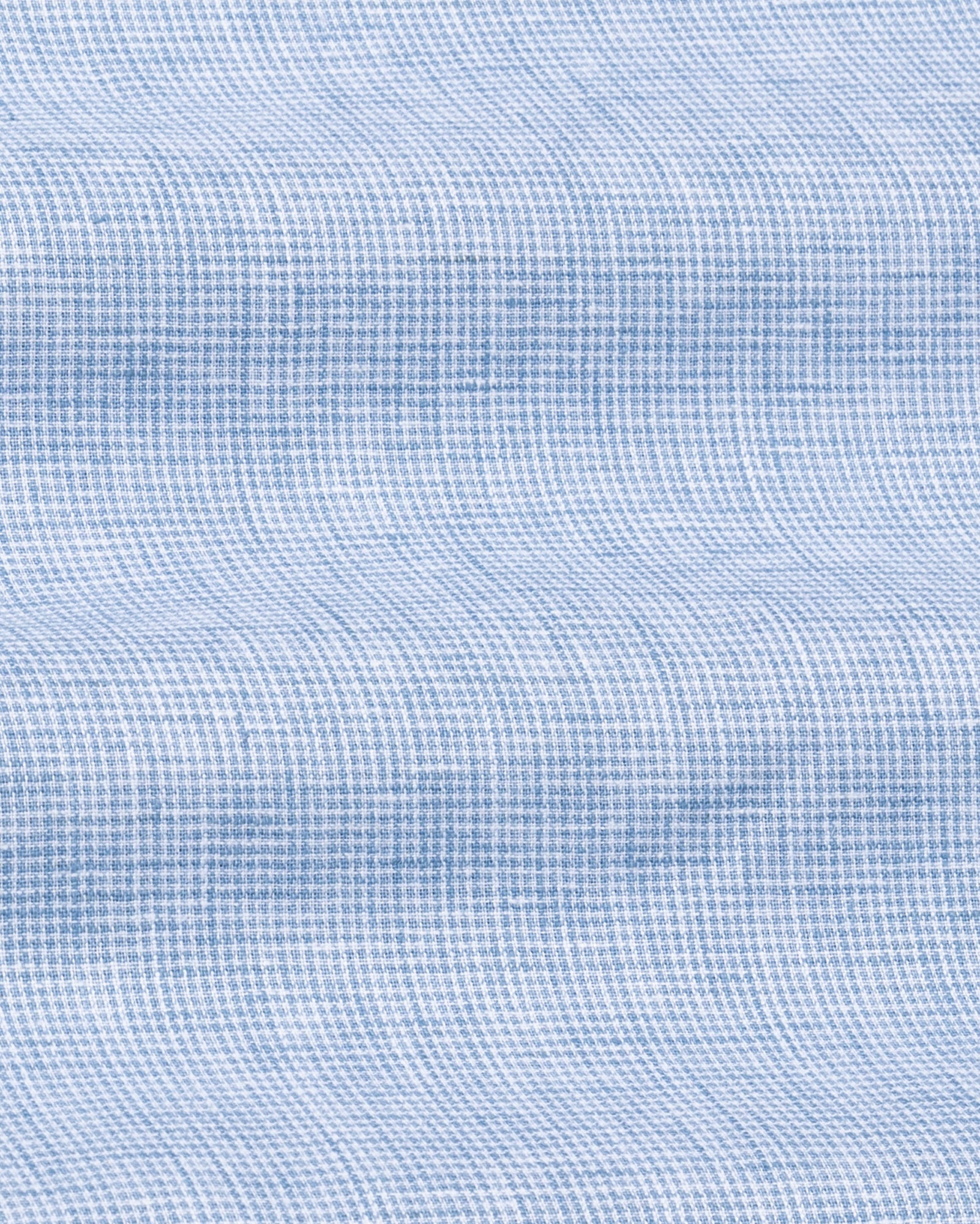 Isaac Blue Check Button Down Linen Shirt - John Ellies