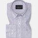 Isaac Purple Check Button Down Linen Shirt - John Ellies