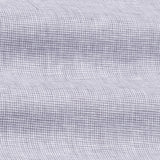 Isaac Purple Check Button Down Linen Shirt - John Ellies