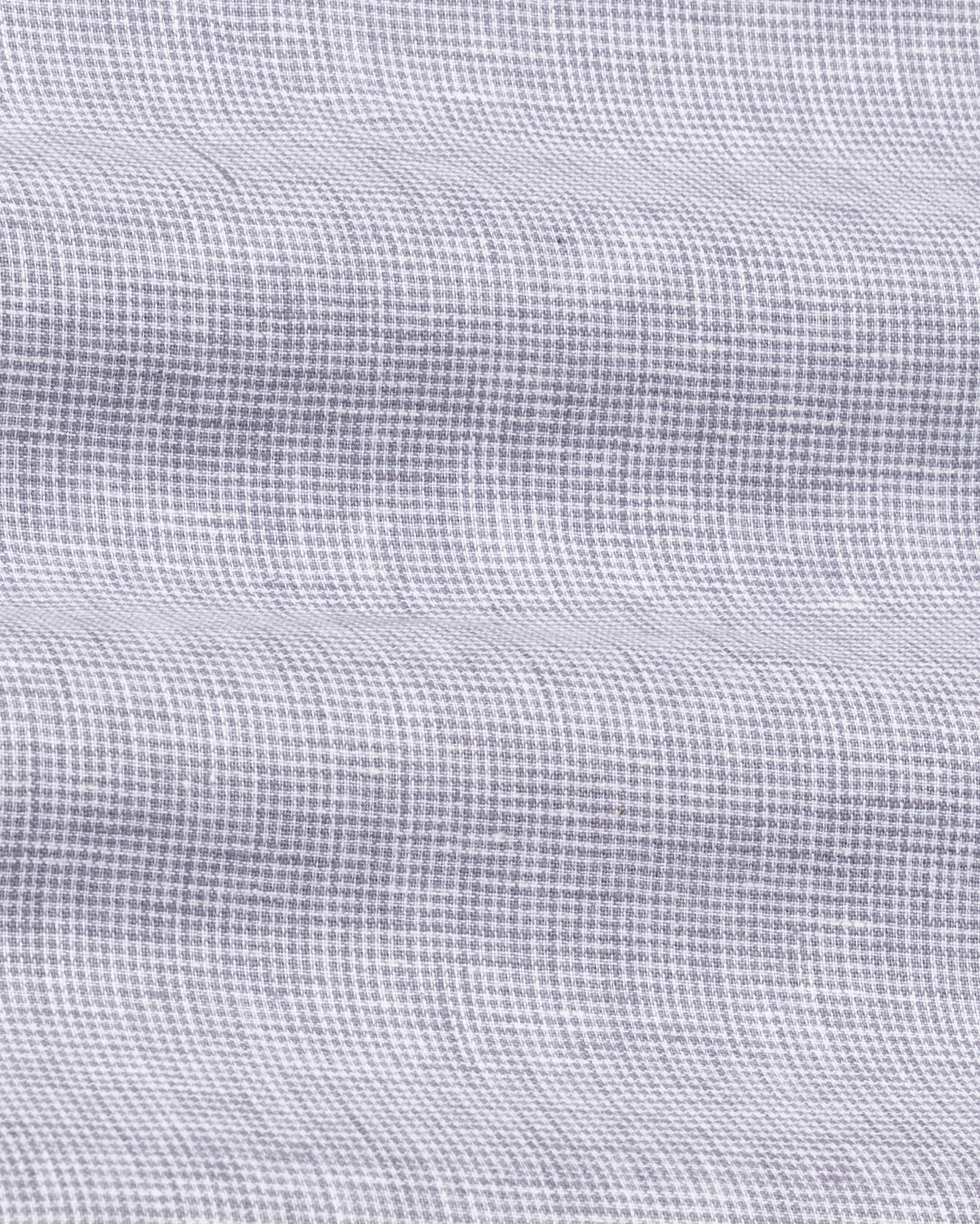 Isaac Purple Check Button Down Linen Shirt - John Ellies
