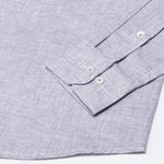 Isaac Purple Check Button Down Linen Shirt - John Ellies