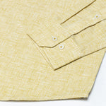 Isaac Yellow Check Button Down Linen Shirt - John Ellies