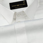 Agnes White Textured Cotton Shirt - John Ellies