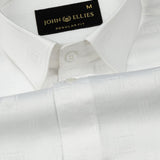 Agnes White Textured Cotton Shirt - John Ellies