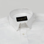 Agnes White Textured Cotton Shirt - John Ellies