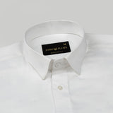 Agnes White Textured Cotton Shirt - John Ellies