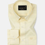 Agnes Yellow Textured Cotton Shirt - John Ellies
