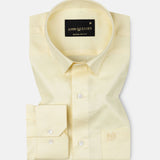 Agnes Yellow Textured Cotton Shirt - John Ellies