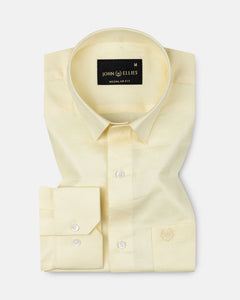 Agnes Yellow Textured Cotton Shirt - John Ellies