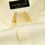 Agnes Yellow Textured Cotton Shirt - John Ellies