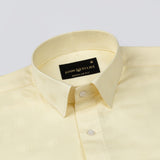 Agnes Yellow Textured Cotton Shirt - John Ellies
