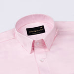 Agnes Light Pink Textured Cotton Shirt - John Ellies
