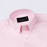 Agnes Light Pink Textured Cotton Shirt - John Ellies