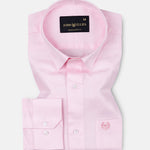 Agnes Light Pink Textured Cotton Shirt - John Ellies