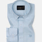 Agnes Sky Blue Textured Cotton Shirt - John Ellies