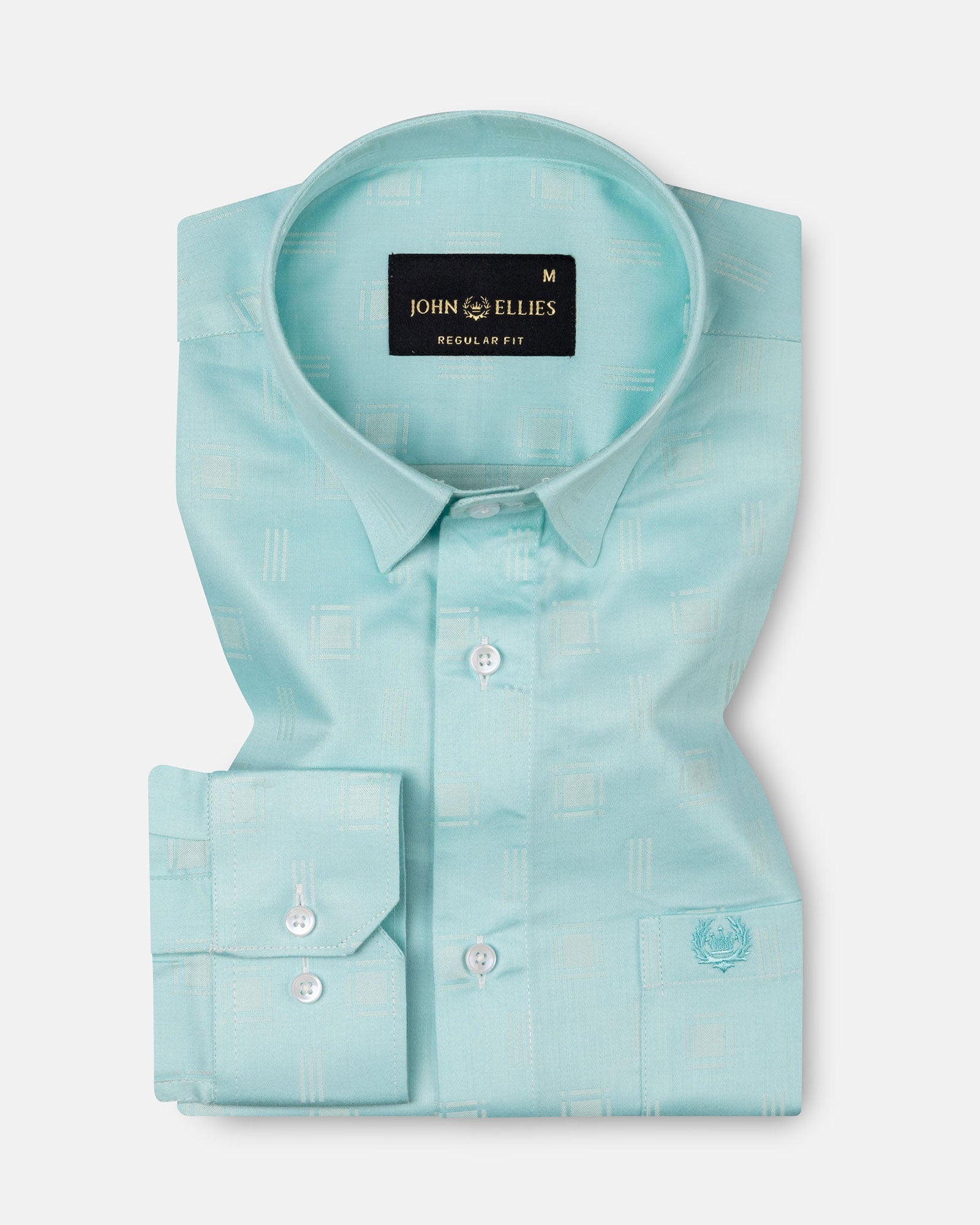 Agnes Lime Textured Cotton Shirt - John Ellies