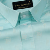 Agnes Lime Textured Cotton Shirt - John Ellies