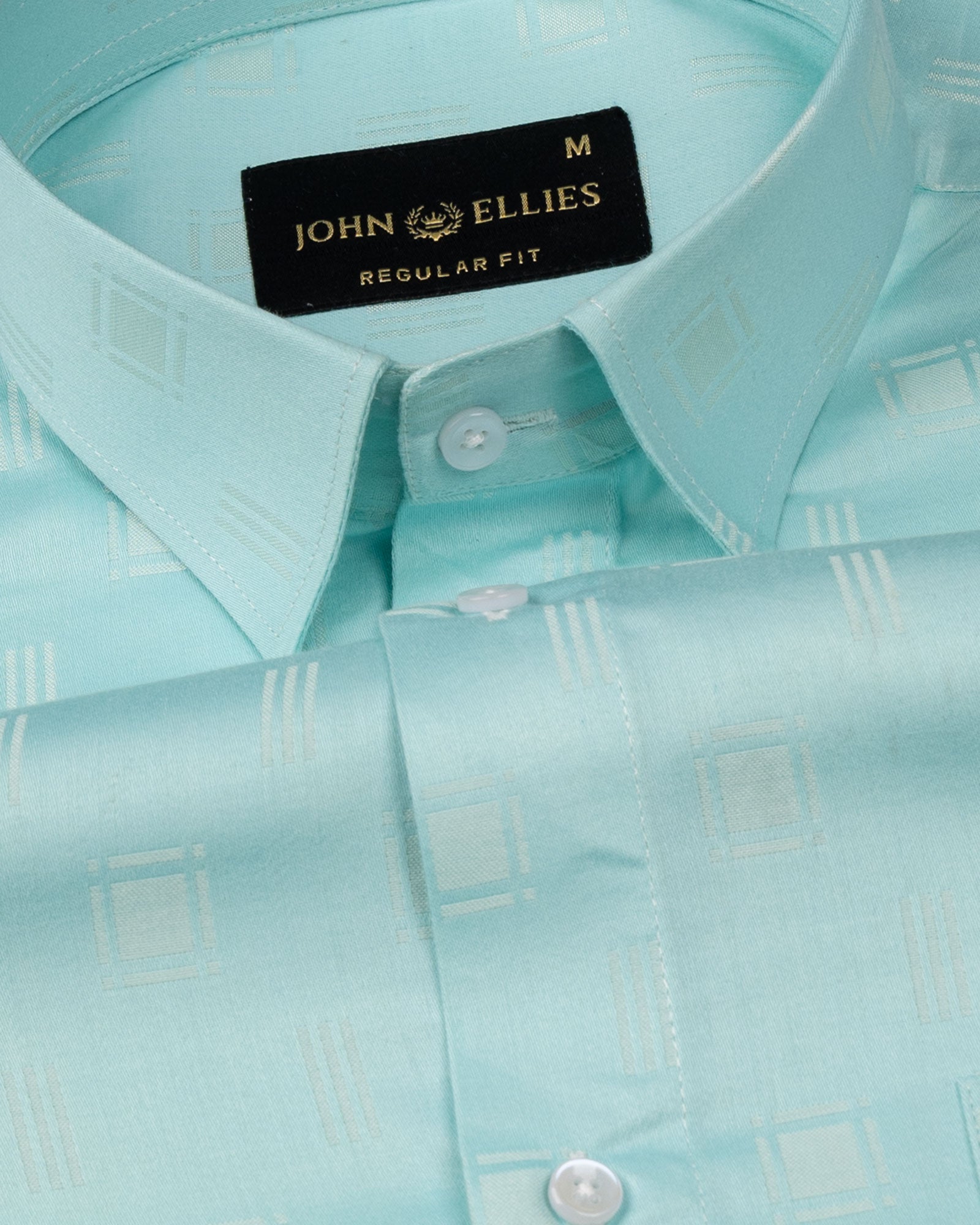 Agnes Lime Textured Cotton Shirt - John Ellies