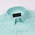 Agnes Lime Textured Cotton Shirt - John Ellies