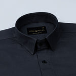 Ophel Grey Plain Oxford Cotton Shirt - John Ellies