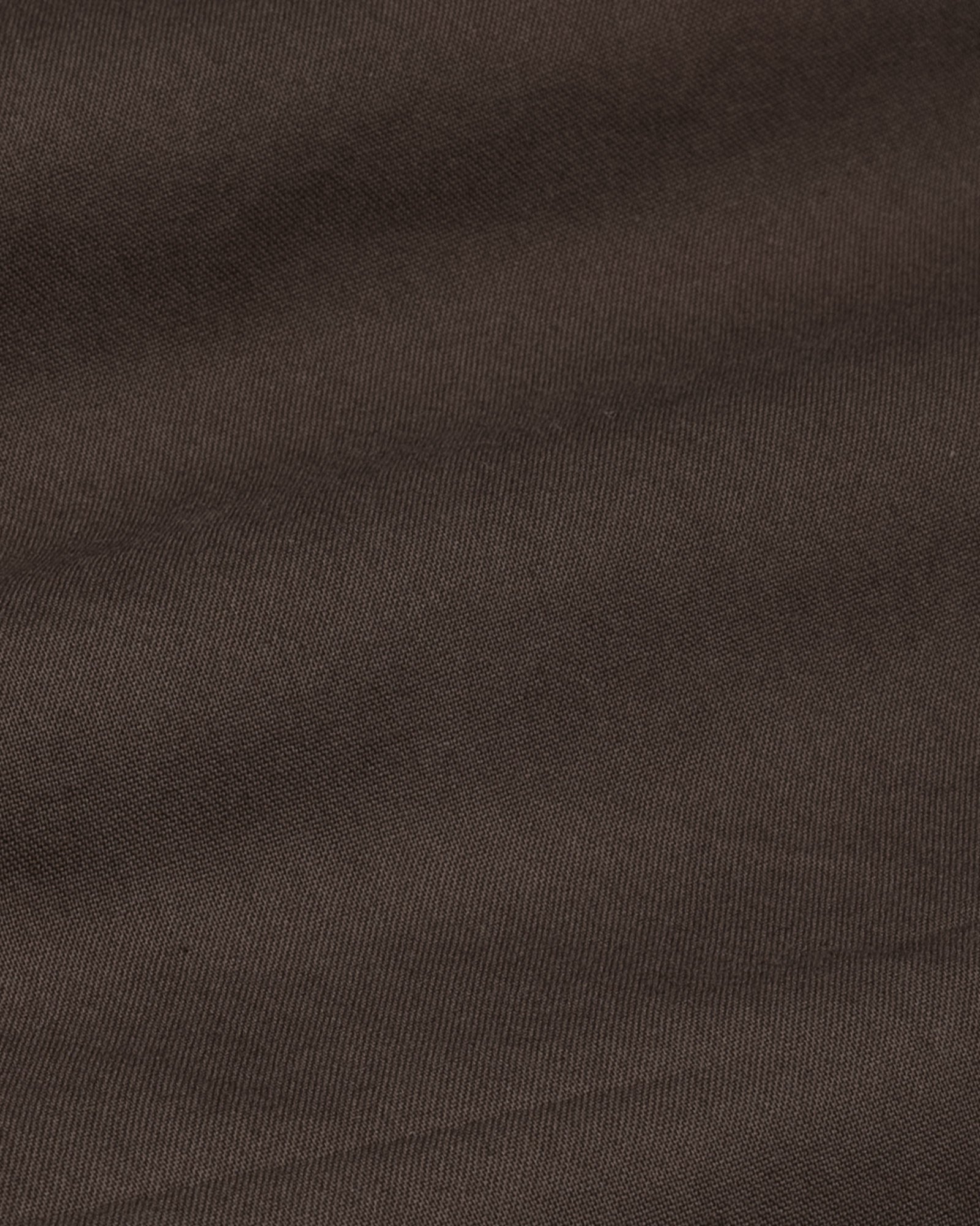 Ophel Brown Plain Oxford Cotton Shirt - John Ellies