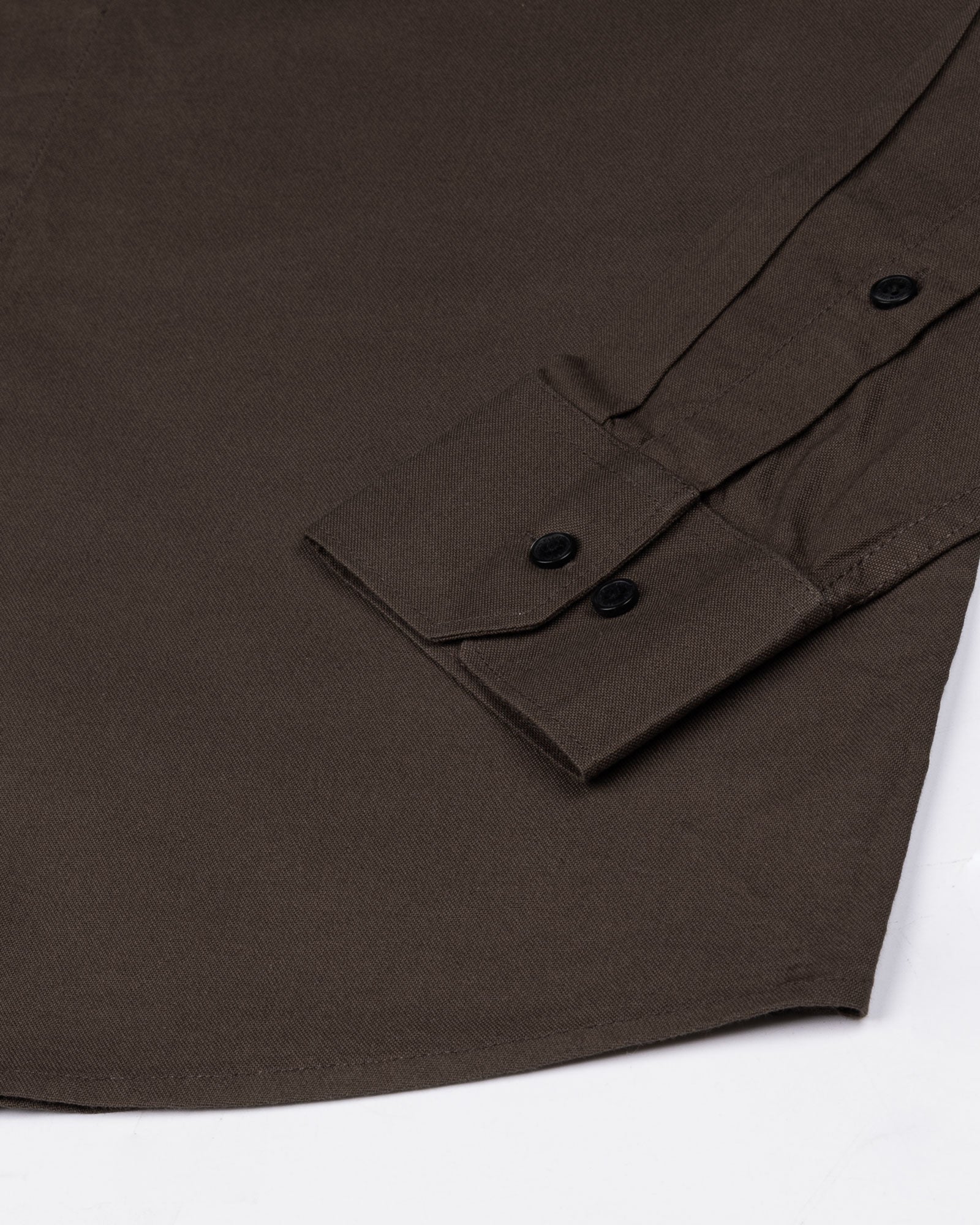 Ophel Brown Plain Oxford Cotton Shirt - John Ellies