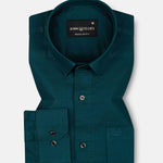 Ophel Teal Plain Oxford Cotton Shirt - John Ellies
